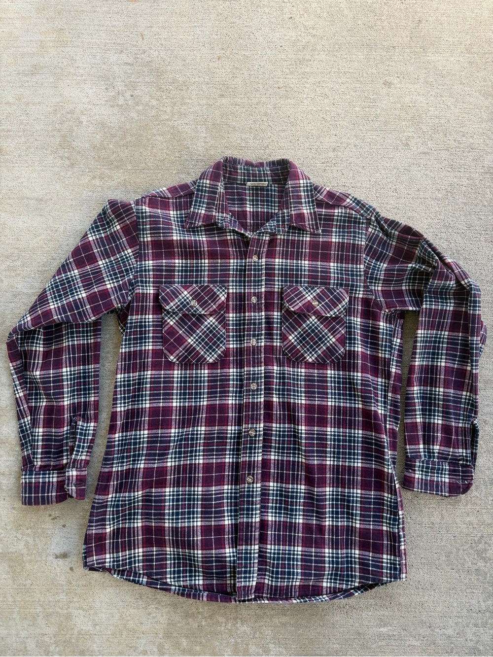 Vintage Five Brother Tallman Flannel Plaid Shirt Men’s Size Large , Made In USA